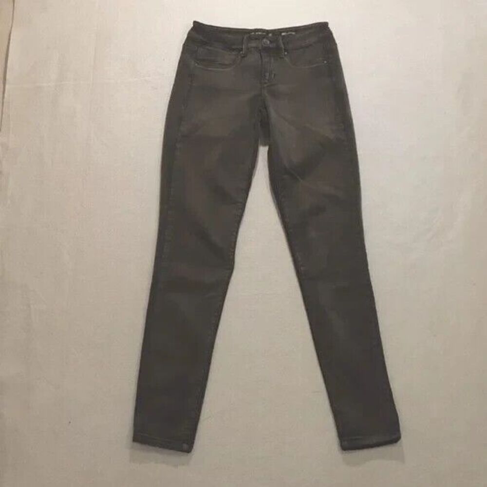 Suede size 24 Riley low rise leggings brown denim